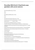 Powerline IHSA level 1 Final ferds exam questions with correct answers&period;