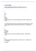 CON1100V study guide Questions With Answers&period;