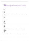 CON 1100V Exam Questions With Correct Answers&period;