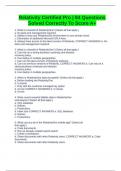 Relativity Certified Pro &vert; 84 Questions Solved Correctly To Score A&plus;