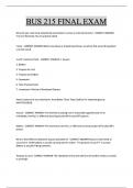 BUS 215 FINAL EXAM 