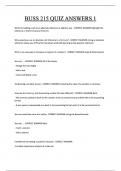 BUSS 215 QUIZ ANSWERS 1  