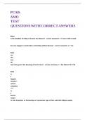 PCAB-AMO TEST QUESTIONS WITH CORRECT ANSWERS