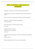 DBIA EXAM WITH 100&percnt; QUALITY ANSWERS
