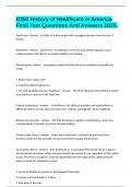 D393 History of Healthcare in America Final Test Questions And Answers 2025&period;