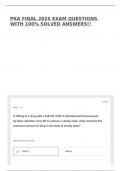 PKA FINAL 2025 EXAM QUESTIONS WITH 100&percnt; SOLVED ANSWERS&excl;&excl;