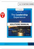 The Leadership Experience 8th Edition &ndash; Richard Daft &ndash; Solution Manual PDF 