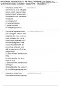 MATERNAL NEWBORN ATI RN PROCTORED EXAM 2025 &vert; ALL QUESTIONS AND CORRECT ANSWERS &vert; GRADED A&plus; &vert; VERIFIED ANSWERS &vert; NEWEST EXAM &lpar;JUST RELEASED&rpar;