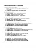 Quantitative Analysis for Business &lpar;C723&rpar; - Study Notes Overview &lpar;2025&rpar; Complete Solutions Passed  By Expert&period;