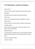 C723 Quantitative Analysis for Business &lpar;2025&rpar; Complete Solutions Passed  By Expert&period;