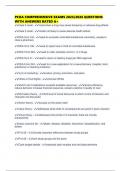 PCOA COMPREHENSIVE EXAMS 2025&sol;2026 QUESTIONS WITH ANSWERS RATED A&plus;