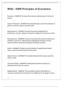 WGU - D089 Principles of Economics &lpar;2025&rpar; Complete Solutions Passed  By Expert&period;