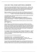 CSCI-C201 FINAL EXAM QUESTIONS & ANSWERS