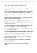 WGU C201 QUESTIONS AND ANSWERS