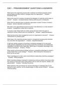 C201 &ndash; PREASSESSMENT QUESTIONS & ANSWERS