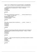 C201 CH&period;12 PRACTICE QUESTIONS & ANSWERS