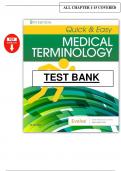 Quick & Easy Medical Terminology 9th Edition &ndash; Peggy C&period; Leonard &ndash; Test Bank PDF 