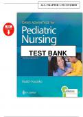 Pediatric Nursing&colon; Critical Components of Nursing Care 3rd Edition &ndash; Kathryn Rudd &ndash; Test Bank PDF 