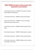 WGU D089 Principles of Economics OA Questions and Answers Latest 2025&sol;2026 Update with complete solution&colon; &lpar;Highly recommended&rpar; By Expert to Pass WGU Exam&period;