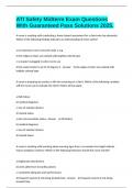 ATI Safety Midterm Exam Questions With Guaranteed Pass Solutions 2025&period;