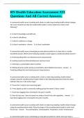 RN Health Education Assessment ATI Questions And All Correct Answers&period;