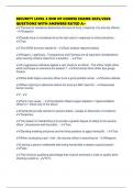 SECURITY LEVEL 3 END OF COURSE EXAMS 2025&sol;2026 QUESTIONS WITH ANSWERS RATED A&plus;
