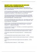 SECURITY LEVEL 3 EXAMINATION TEST 2025&sol;2026 QUESTIONS WITH ANSWERS RATED A&plus;