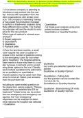 WGU C723 Quantitative Analysis For Business Verified Multiple Choice and Conceptual Actual Exam Questions With Reviewed 100&percnt; Correct Detailed Answers  Guaranteed Pass&excl;&excl;Current Update  Western Governors University &lpar;WGU&rpar;