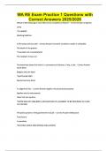 WA RE Exam Practice 1 Questions with Correct Answers 2025&sol;2026