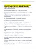 WATER SAFETY INSTRUCTOR COMPREHENSIVE EXAMS 2025&sol;2026 QUESTIONS WITH ANSWERS RATED A&plus;