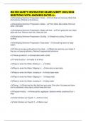 WATER SAFETY INSTRUCTOR EXAMS SCRIPT 2025&sol;2026 QUESTIONS WITH ANSWERS RATED A&plus;