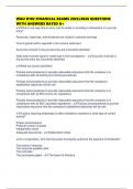 WGU D102 FINANCIAL EXAMS 2025&sol;2026 QUESTIONS WITH ANSWERS RATED A&plus;