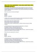 WGU D102 PRE ASSESSMENT 2025&sol;2026 QUESTIONS WITH ANSWERS RATED A&plus;