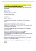 WGU D102 PRE ASSESSMENT FINAAL PAPER 2025&sol;2026 QUESTIONS WITH ANSWERS RATED A&plus;