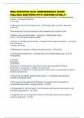 WGU NUTRITION D440 COMPREHENSIVE EXAMS 2025&sol;2026 QUESTIONS WITH ANSWERS RATED A&plus;