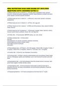 WGU NUTRITION D440 CORE EXAMS SET 2025&sol;2026 QUESTIONS WITH ANSWERS RATED A&plus;