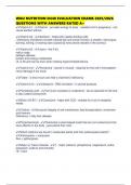 WGU NUTRITION D440 EVALUATION EXAMS 2025&sol;2026 QUESTIONS WITH ANSWERS RATED A&plus;