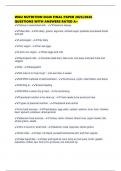 WGU NUTRITION D440 FINAL PAPER 2025&sol;2026 QUESTIONS WITH ANSWERS RATED A&plus;