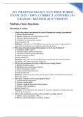 ATI PHARMACOLOGY NGN PROCTORED EXAM 2025 &ndash; 100&percnt; CORRECT ANSWERS &vert; A&plus; GRADED &vert; REVISED 2019 VERSION