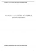 D184 Objective Assessment NEWEST EXAM PAPER WITH QUESTIONS AND ANSWERS&excl; 100&percnt; CORRECT ANSWERS