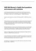 NURS 684 Exam 2 questions and answers with solutions
