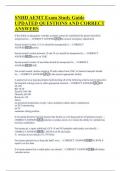 SNHD AEMT Exam Study Guide  UPDATED QUESTIONS AND CORRECT  ANSWERS