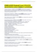 SNHD AEMT Protocol Exam UPDATED  QUESTIONS AND CORRECT ANSWERS