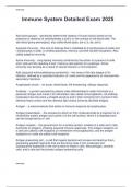 Immune System Detailed Exam 2025