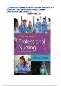 COMPLETE TEST BANK For Leddy & Pepper&rsquo;s Professional Nursing 10th Edition by Lucy Hood Chapters 1 - 22 Complete