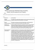 NR602 Clinical Pearl Worksheet Topics On Safety&comma; Health&comma; And Development Latest Updates
