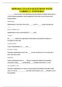 MPH 6011 EXAM 8 QUESTIONS WITH CORRECT ANSWERS&excl;&excl;