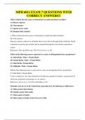 MPH 6011 EXAM 7 QUESTIONS WITH CORRECT ANSWERS&excl;&excl;