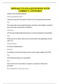 MPH 6011 EXAM 6 QUESTIONS WITH CORRECT ANSWERS&excl;&excl;
