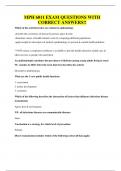 MPH 6011 EXAM QUESTIONS WITH CORRECT ANSWERS&excl;&excl;